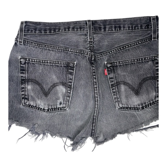 Levi's Women's Vintage Black Denim Shorts - Picture 5 of 8
